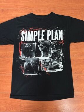 Simple plan Black Graphic Band T-Shirt